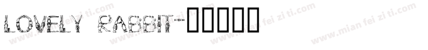 lovely rabbit字体转换